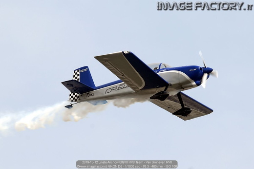 2019-10-12 Linate Airshow 00970 RV8 Team - Van Grunsven RV8